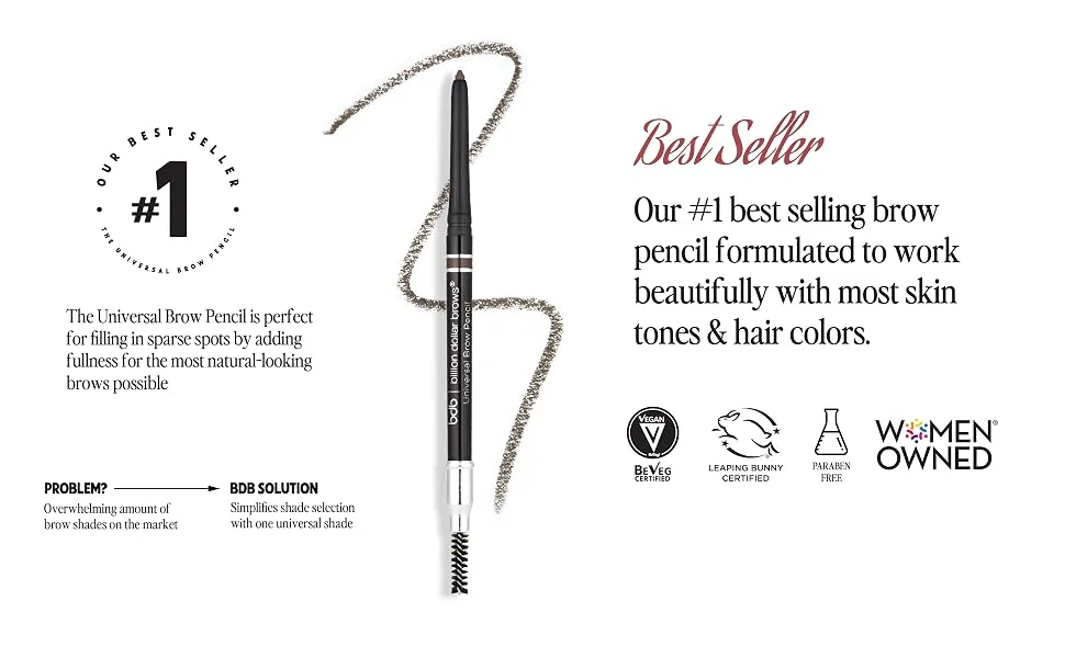 Billion Dollar Brows Universal Eyebrow Pencil  0.009 oz. Universal Brow Pencil - product information 2