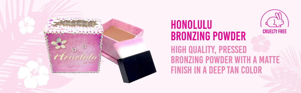 W7 Honolulu Bronzing Powder - Pressed Powder Bronzer - Contouring & Highlighting Vegan Makeup Original - product information 10