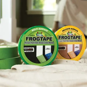 FROGTAPE 280222 Delicate Surface Painter's Tape with PaintBlock  1.88 inch width  Yellow Yellow 1.88 inch width 60 Yds Single Roll - FrogTape