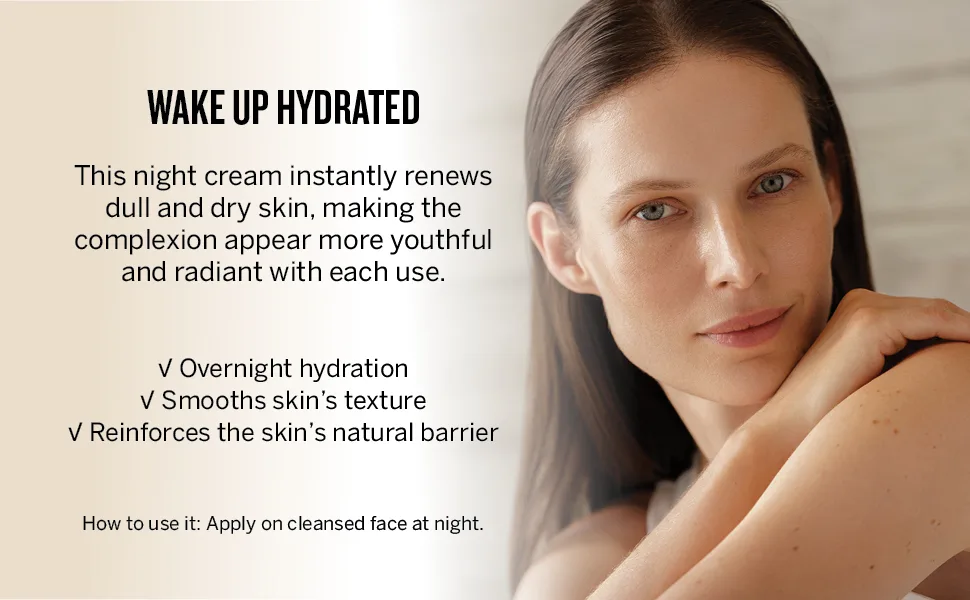 AHAVA Time To Hydrate Night Replenisher Normal To Dry Skin for Women  1.7 Ounce - overnight hydration, smooth skins texture
