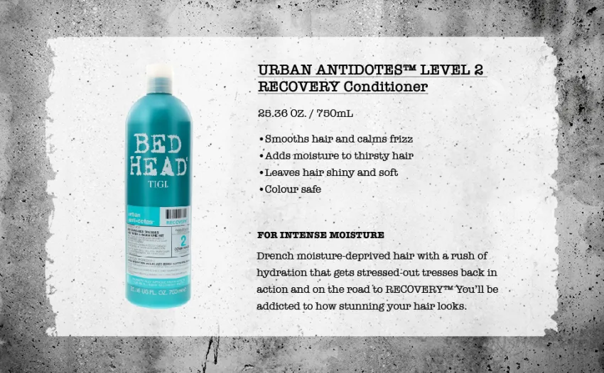 Tigi Bed Head Urban Anti+dotes Recovery Conditioner Damage Level 2  25.36-Ounce   blue - TIGI