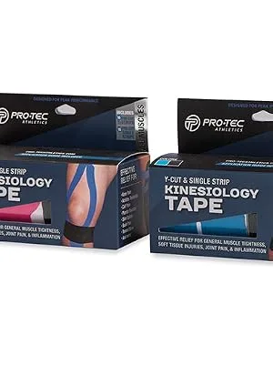 Pro-Tec Athletics Kinesiology Tape One Size Blue/Black - tape