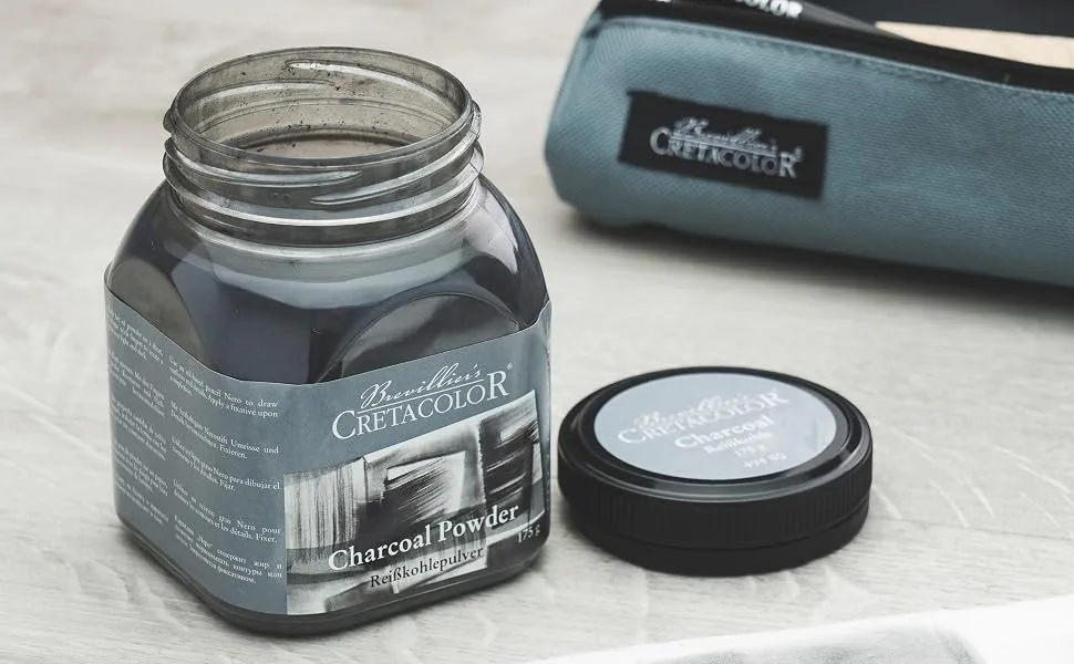 Cretacolor Charcoal Powder  175 gram - Cretacolor Charcoal Powder drawing pigment