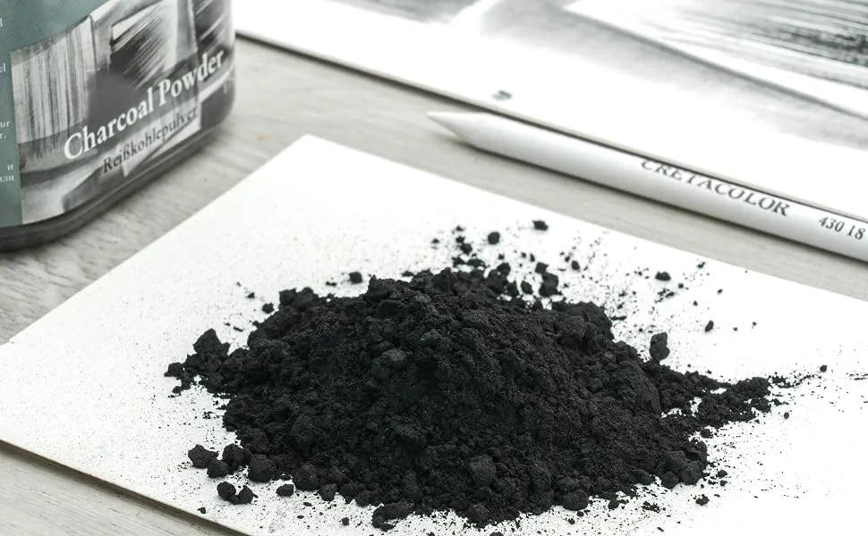 Cretacolor Charcoal Powder  175 gram - Cretacolor Charcoal Powder drawing
