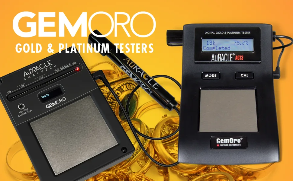 GEMORO AuRACLE Analyzer Electronic Gold Tester - GEMORO GOLD & PLATINUM TESTERS