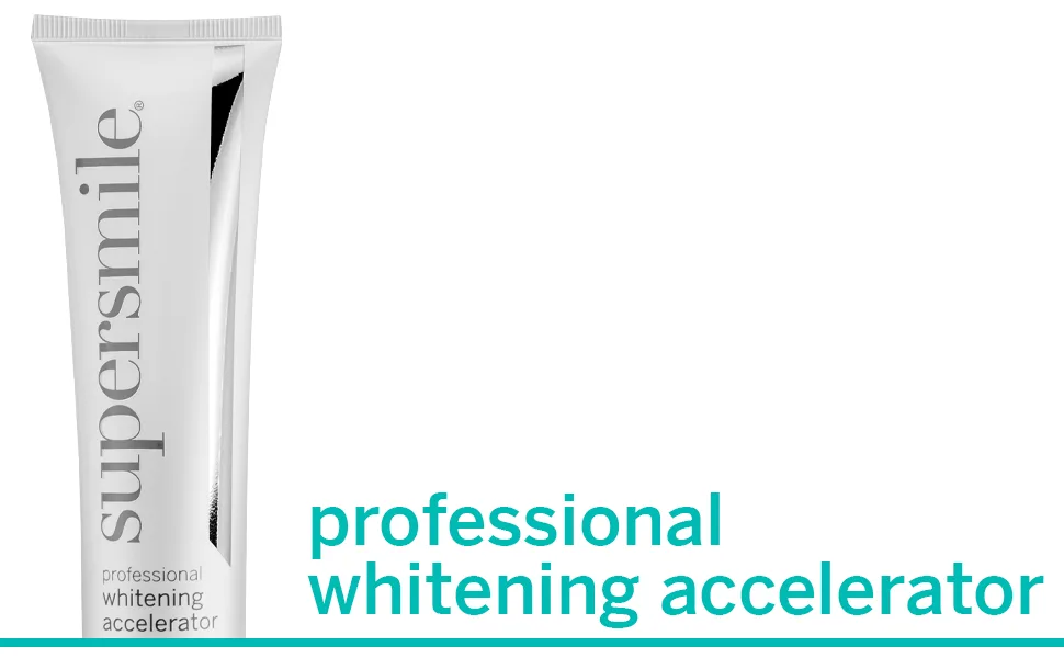 Supersmile Professional Whitening Accelerator - Powerful Whitening without Sensitivity - Safe and Effective on Dental Restorations (3.6 Oz) - professional whitening accelerator