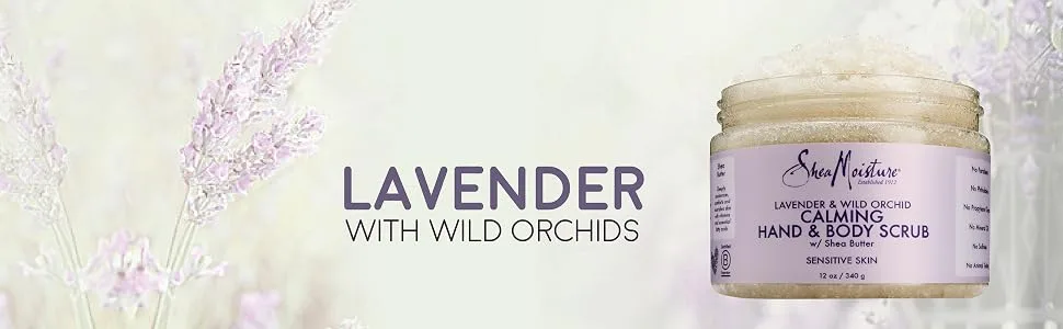 Shea Moisture Lavender & Wild Orchid Hand & Body Scrub 12 Ounce (U-BB-2934) - product information 8