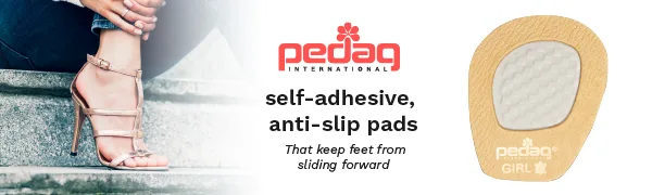 Pedag Girl Skid-Proof Forefoot Pads Tan - pedag
