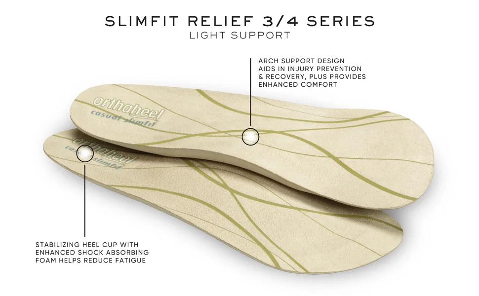 Vionic Women's Slimfit Orthotic Multi L: Womens 10.5-12 / Mens 9.5-11 M US - Vionic Full Length Slimfit Orthotic Insole