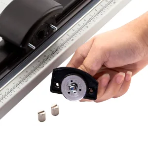 CARL 12 inch DC-200N Premium Rotary Paper Trimmer  Metal Base  15 Sheet Cutting Capacity. - easy to replace blade