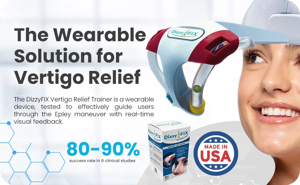 DizzyFIX Vertigo Relief Trainer for Benign Paroxysmal Positional Vertigo or BPPV  Inner Ear Balance Device for Particle Repositioning Maneuver  Non-Drug Solution & Relieves Dizziness - product information 9