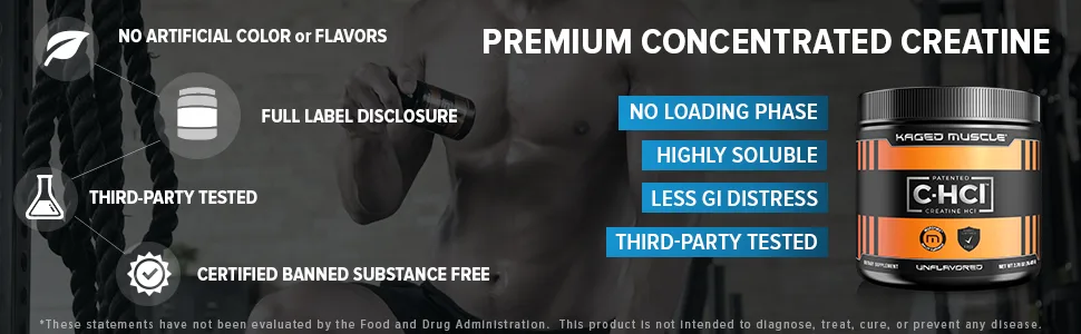 Kaged Muscle C-HCl Capsules - product information 2