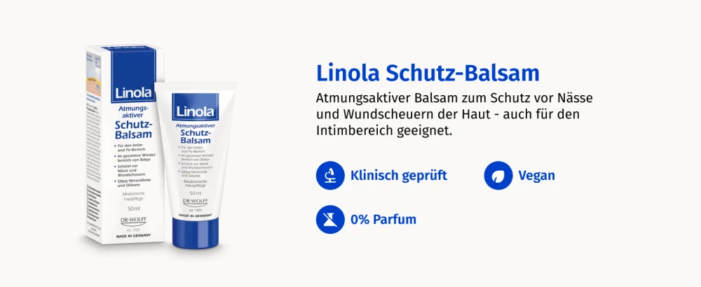  Linola Linola Protective Balm 1 x 100 ml - Effective protection against chafing and injuries - Linola Baume protecteur