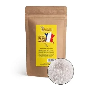  kaese-selber.de Fleur de Sel Sea Salt 100 g - Fleur-de-sel-Mélange d'épices - Sel de mer - Image 1