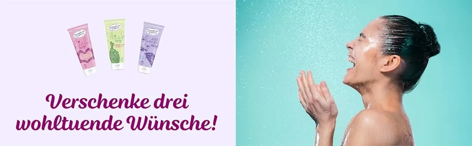 Dresdner Essenz Dresdner Essenz Gift Set "For You" - Soothing Shower Gel - Unisex - Vegan - 3 x 75 ml - Bannière