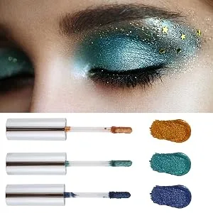  Allbestaye Long Lasting Eyeshadow Liquid Makeup Shimmering Metals Shiny Pen Waterproof Eyeshadow 104 3ml Pack of 1 - product information 5