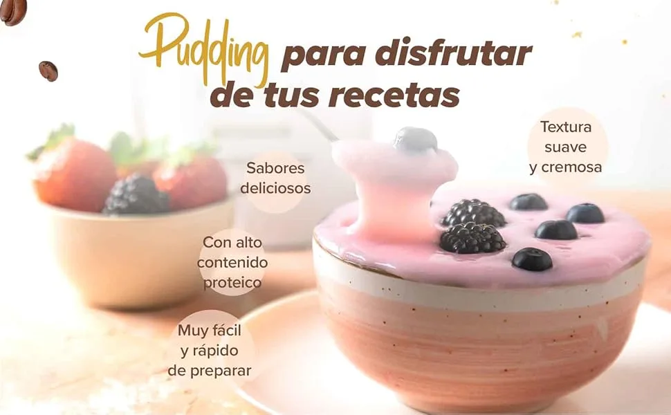  HSN HSN Protein Pudding 2.0 | Speculoos 500g 13 servings per pack | High-protein gluten-free and vegan pudding | Ideal low-calorie dessert or snack with no added sugar - Pudding-protéine-4