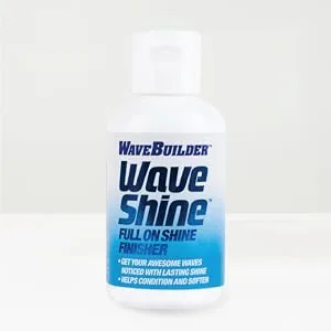 WaveBuilder Wave Shine | Full On Shine Finisher Helps Condition and Soften Hair  4 fl oz - Wave Shine
