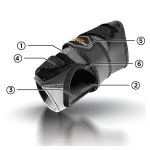 Shock Doctor Wrist 3-Strap Support Black Right: Large - shock doctor wrist 3-strap support technology, shock doctor wrist brace features