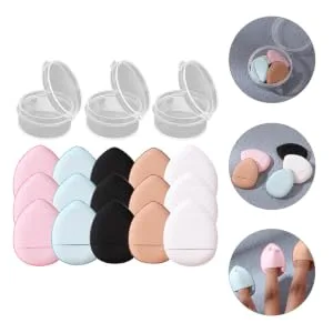  HONMEET 15Pcs Puffs Cream Foundation Puff Water Drops Makeup Fingers Powder Makeup Powder Puff Polyurethane Hydrophilic Finger Pad Miss - product information 3