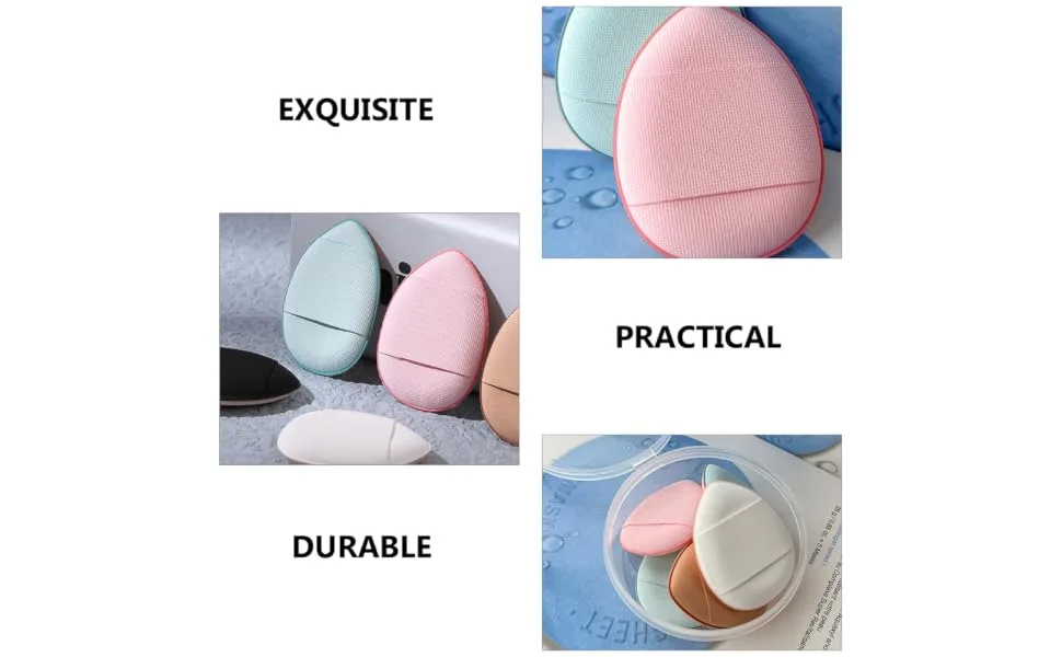  HONMEET 15Pcs Puffs Cream Foundation Puff Water Drops Makeup Fingers Powder Makeup Powder Puff Polyurethane Hydrophilic Finger Pad Miss - product information 6