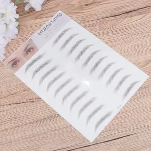  HONMEET 2Pcs Eyebrow Stickers 3d Eyebrow Stencils Makeup Eyebrow Grooming Shaping Eyebrow Stickers False Eyebrow Female Eyebrow Size Model - product information 3