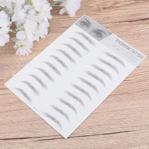  HONMEET 2Pcs Eyebrow Stickers 3d Eyebrow Stencils Makeup Eyebrow Grooming Shaping Eyebrow Stickers False Eyebrow Female Eyebrow Size Model - product information 4