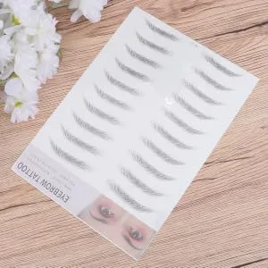  HONMEET 2Pcs Eyebrow Stickers 3d Eyebrow Stencils Makeup Eyebrow Grooming Shaping Eyebrow Stickers False Eyebrow Female Eyebrow Size Model - product information 6