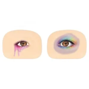  HONMEET 1 Makeup Practice Skin Set Eyeshadow Training Board Makeup Training Eyes Skin Makeup Skin Mold Reconcile Silica Gel Consumables - product information 4