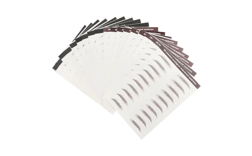  HONMEET 18Pcs Eyebrow Stickers Eyebrow Stencils Makeup Gadgets Eyebrow Stickers Water Transfer Forehead Paper Water Transfer Eyebrow Size 3d - product information 4