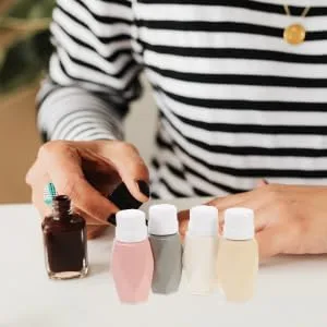  HONMEET 4 x Nail Polish Remover Bottles with Locking System for Liquid Remover Dispensing - product information 1