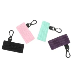  HONMEET 4 Pieces Lip Case For Women Key Ring Lip Pouch Keychain Lip Holder Polyester Miss Lipstick Sock - product information 6