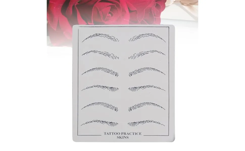  HONMEET 6 Pieces Skin Microblading Eyebrow Practice Eyebrow Skin Forming Eyebrow Eyebrow Size Eyebrow - product information 3