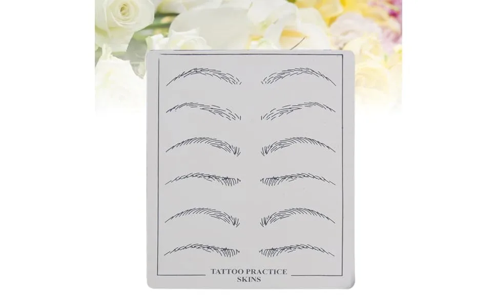  HONMEET 6 Pieces Skin Microblading Eyebrow Practice Eyebrow Skin Forming Eyebrow Eyebrow Size Eyebrow - product information 4