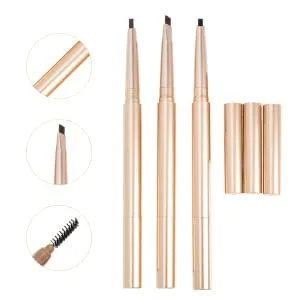  HONMEET 3 x Double Ended Eyebrow Pencil - Brown - Black Pencils - Dark Brown - Make-Up Pen - Eyebrow Pencil - Eyeliner - Eyebrow Pencil - product information 2