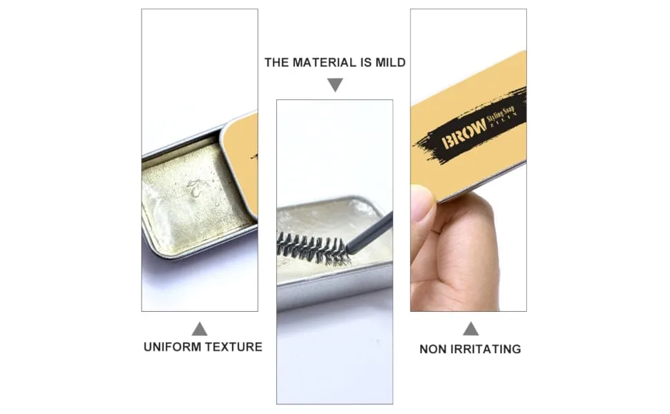  MERRYHAPY MERRYHAPY 3 Sets Eyebrow Styling Cream Set Eyelash Gel Fixing Kits Eyelash Enhancer Kit Makeup Mascara Cream For Eyebrow Paste Modeling - product information 4