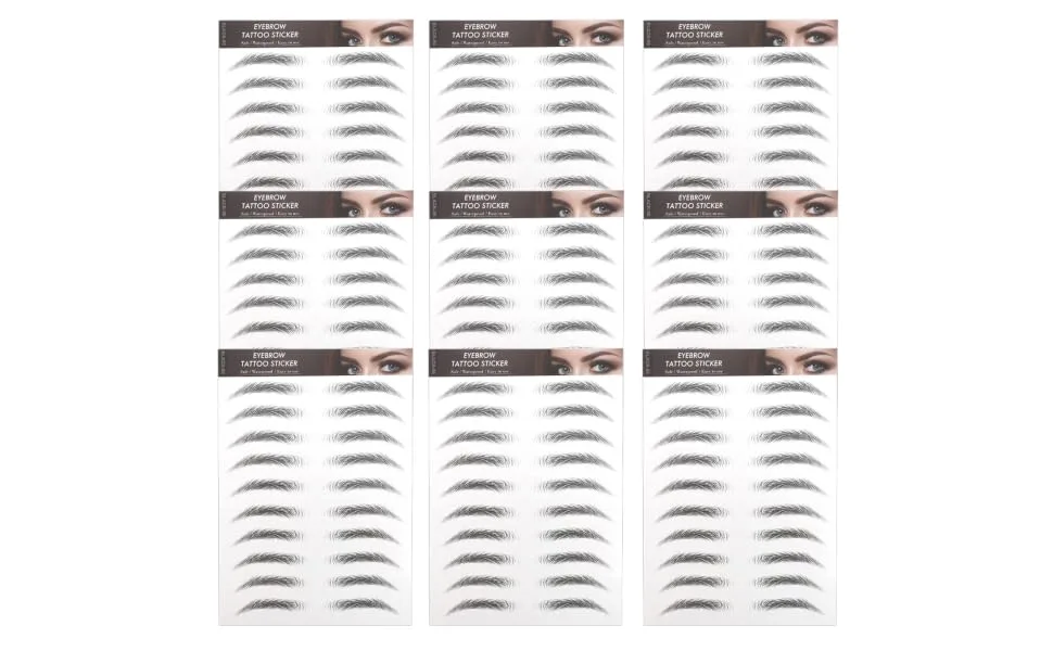  Gogogmee 10 Pcs Waterproof Realistic Fake Eyebrow Stickers for Women Quick Application Eyebrow Kit - product information 6