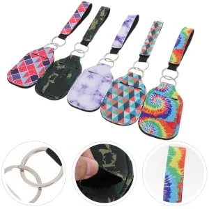  Gogogmee 5 Pairs Lipstick Bracelet Neoprene Lip Support Elastic Sleeve for Lipstick Case Cartoon Lip Gloss - product information 2