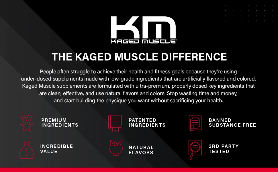 Kaged Muscle Re-Kaged - post workout kaged muscle builder protein whey isolate powder creatine bcaa recovery strength