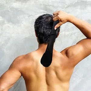  Bexdug Back Applicator Foldable Streak-Free Back Applicator for Self-Tanning | Sunscreen and Tanning Lotion Applicator for Men's and Women's Backs Bexdug - Application impeccable