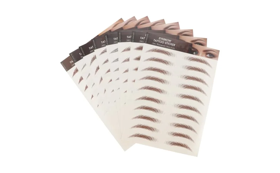  MERRYHAPY MERRYHAPY Eyebrow Makeup Stickers Beauty Sticker Set Fake Eyebrow Stickers Realistic Look For Thinning Eyebrows - product information 6