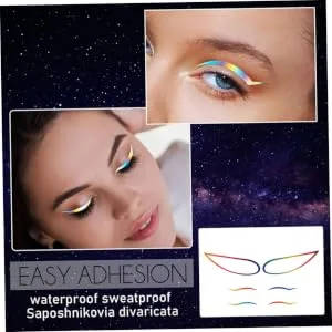  MERRYHAPY MERRYHAPY Eyeliner Stickers for Stage Performance Easy-to-Apply Self-Adhesive Makeup Stickers for Women Set of 4 - product information 4