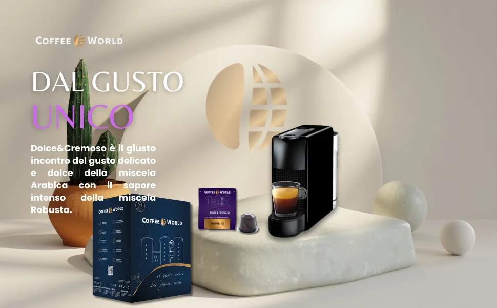  Coffee World Coffee World 75 capsules compatible with Nespresso * coffee machines Dolce & Cremeux 5.5 g - Compatible Nespresso Dolce & Cremoso