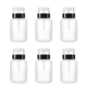  MERRYHAPY MERRYHAPY Refillable Pump Bottles for Nail Polish Remover 6 x 200ml Lockable Pressure Bottles Pump for Submersible - product information 2