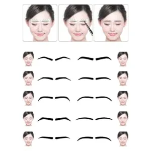  MERRYHAPY MERRYHAPY 10pcs Eyebrow Shaping Stencils Eyebrow Stencils On Eyebrow Template Eyebrow Card Eyebrow Stencils Eyebrow Shape Eyebrow Stencils - product information 2