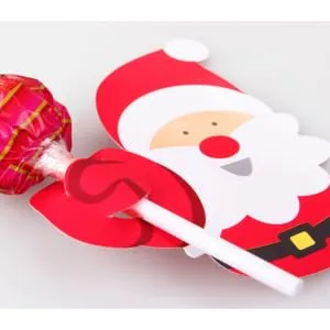 WHAMVOX 50 Pieces Candy Lollipop Decoration Candy Lollipop Decorations Christmas Card - product information 5