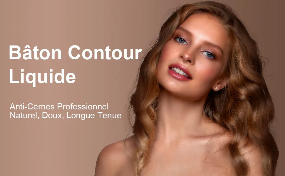  LOPHE Liquid contour stick liquid bronzing stick waterproof with cushion applicator long-lasting contour cream for a natural bronzed look (#01 Light Brown) - product information 6