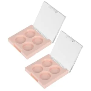  MERRYHAPY MERRYHAPY Practical Cosmetic Storage Box Multi-Grid Eyeshadow Box Lipstick Container Makeup Organizer Safe and Stylish Travel Size - product information 1