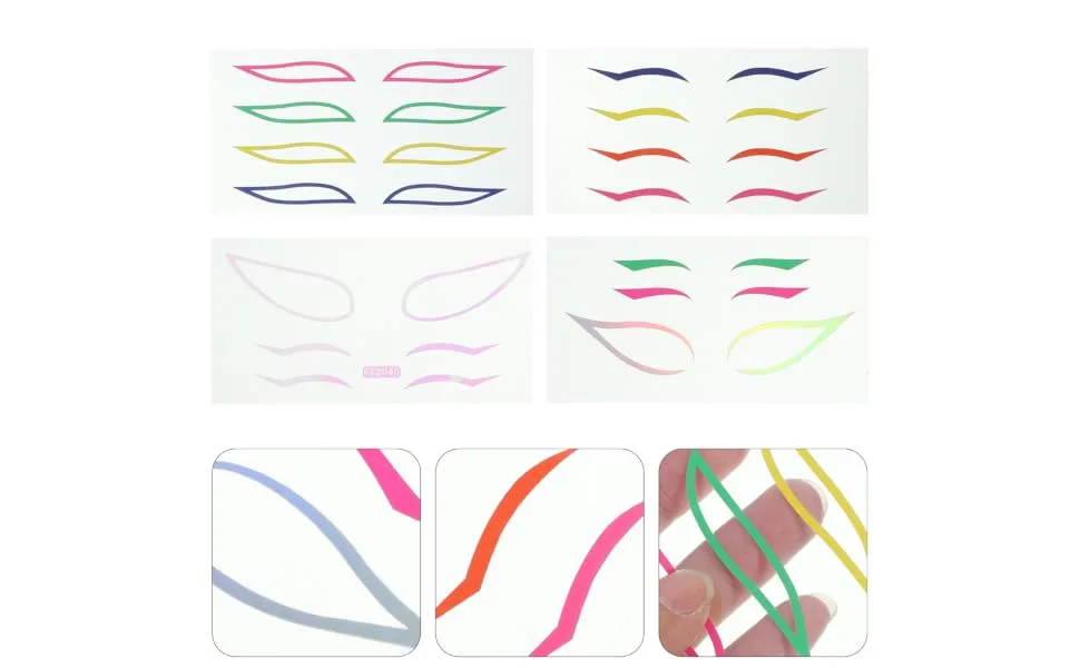  VINTORKY Set of 4 Styles for Eyes Natural Self-Adhesive Eyeliner Comfortable and Easy to Apply - product information 2