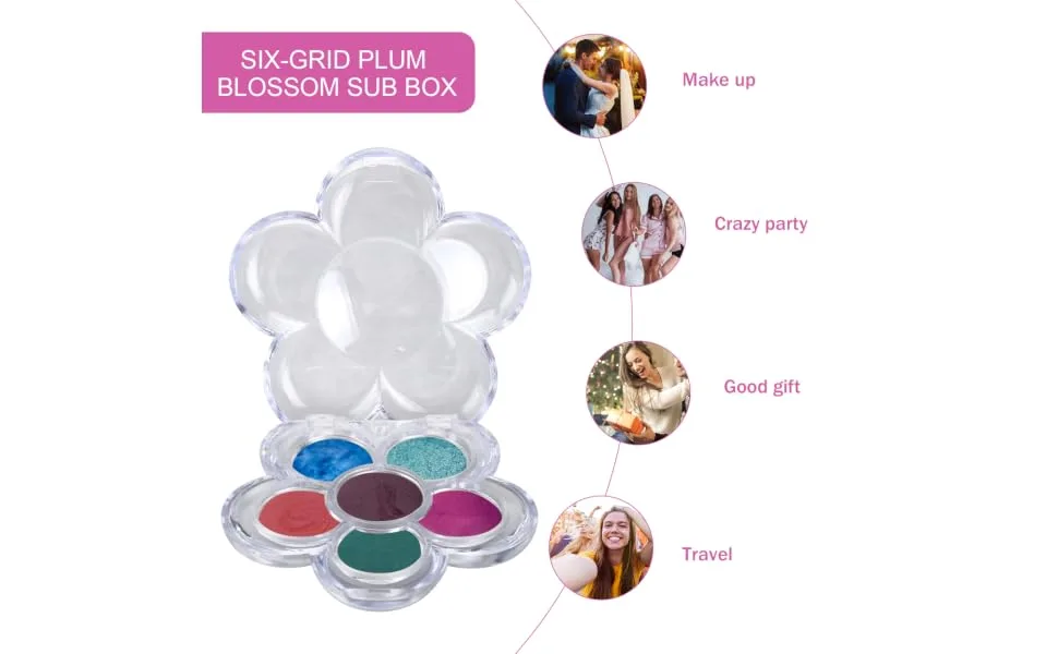  FOYTOKI 6-Color Anti-Fade Makeup Set: Eyeshadow Lipstick 8 Travel Containers - product information 4